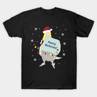 merry birbmas! - cockatiel doodle T-Shirt